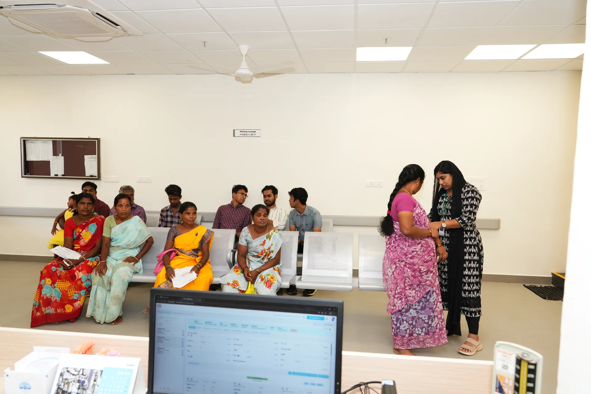 Dermatology OPD facility corridor